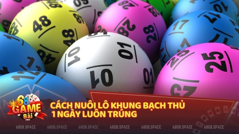 Cách nuôi lô khung bạch thủ 1 ngày luôn trúng