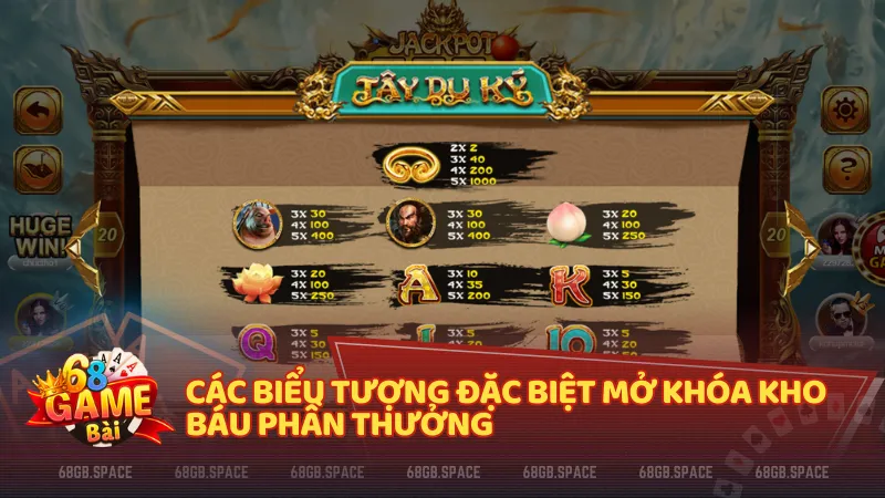 Wild, Free Spin, Bonus, Jackpot là những tính năng tạo nên chiến thắng bất ngờ mỗi lượt quay