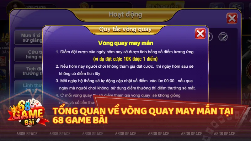 Vòng quay may mắn mang đến cơ hội nhận thưởng cực kỳ hấp dẫn cho mọi người chơi